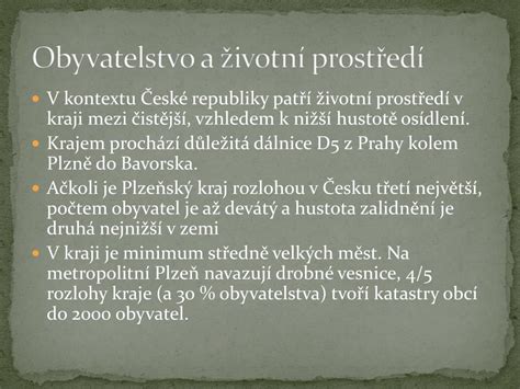 PPT Plzeňský kraj PowerPoint Presentation free download ID 3025089