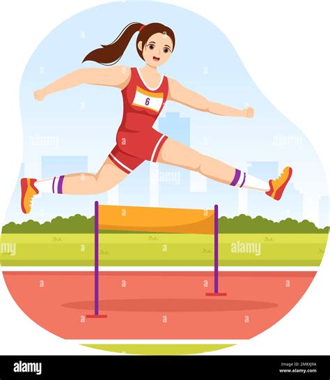 Track And Field Clipart Hurdles