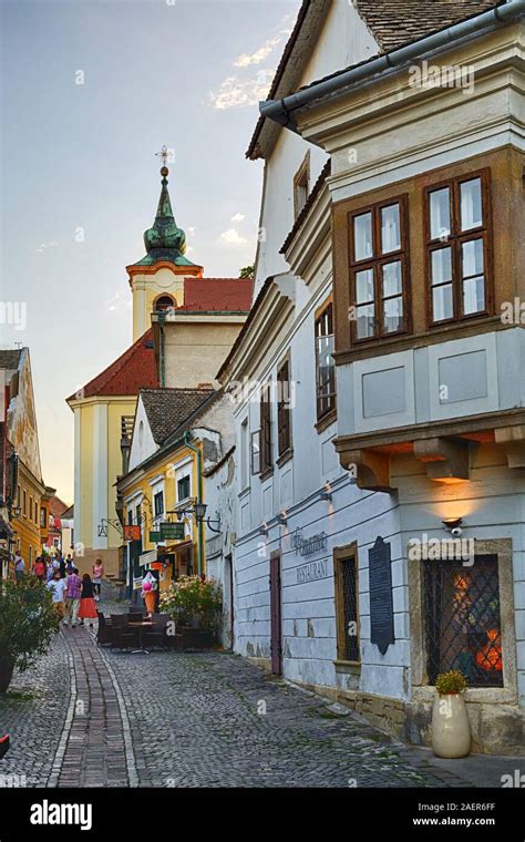 Old Street In Szentendre Hungary Stock Photo Alamy