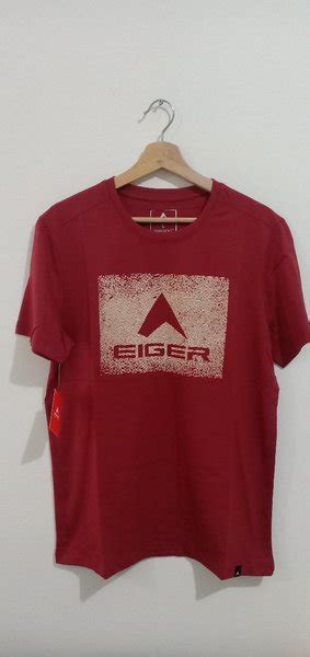 Jual KAOS EIGER FINGER PRINT RED Di Lapak Tapal Adventure Bukalapak