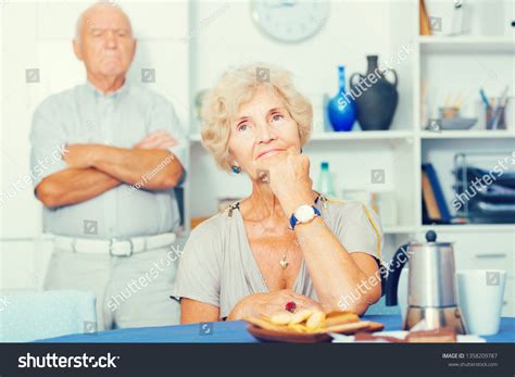 Upset Mature Woman Dont Speaking After Stock Photo Shutterstock