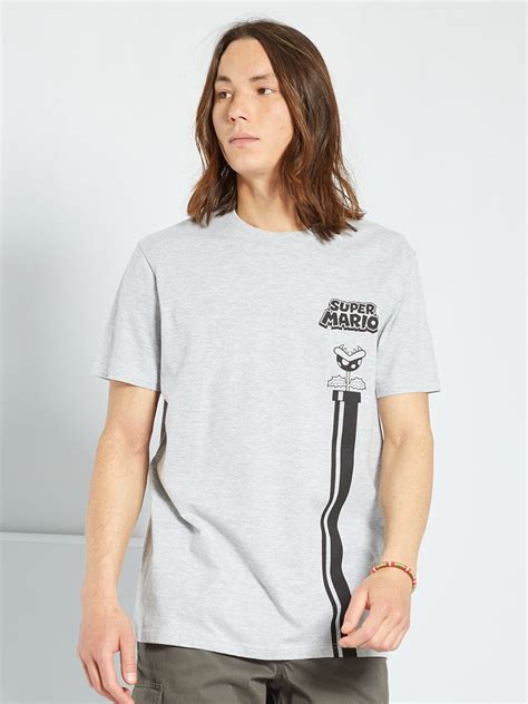 Camiseta Super Mario Gris Chin Kiabi