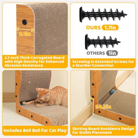L Shape Cat Scratcher – Happy & Polly