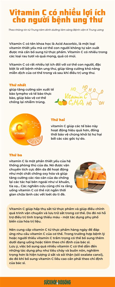 Những Lợi ích Của Vitamin C Với Sức Khỏe Người Bệnh Ung Thư Trạm Y Tế Phường Tây Thạnh