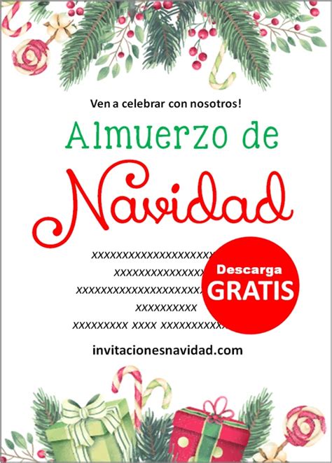 Invitaciones de Cumpleaños de Navidad Invitaciones Navidad