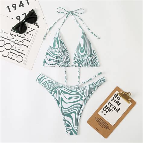 Tponi Sexy Swimsuit For Women Two Piece Sets Sky Blue Bikini Clear S Walmart