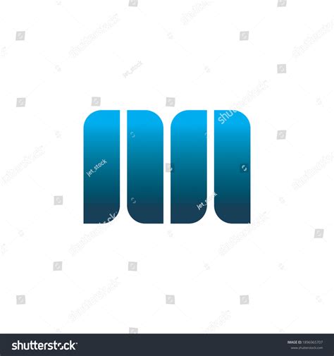 Blue Letter M Logo Design Stock Vector (Royalty Free) 1896965707 ...