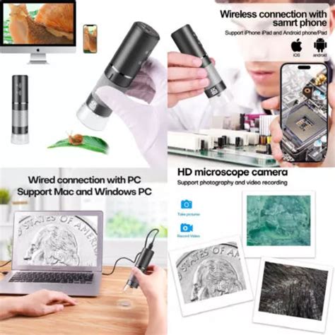 CAINDA 4K 3840X2160P WiFi Digital Microscope For IPhone Android