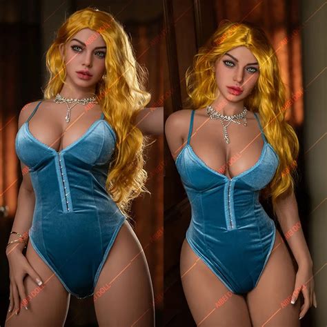 AIBEI New Blonde Big Breast Sex Dolls Real 166cm Life Size Love Dolls