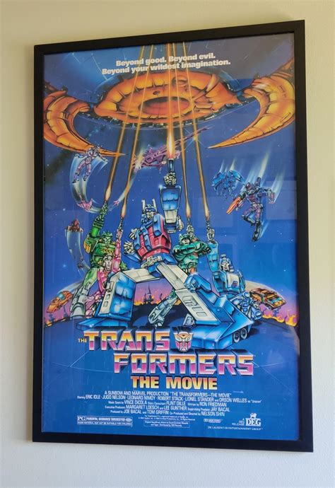 Speaking of Transformers movie posters, here's my original 1986 movie ...