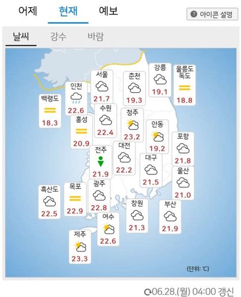 날씨 구름 많고 곳곳 소나기낮 체감 온도 31도까지 네이트 뉴스