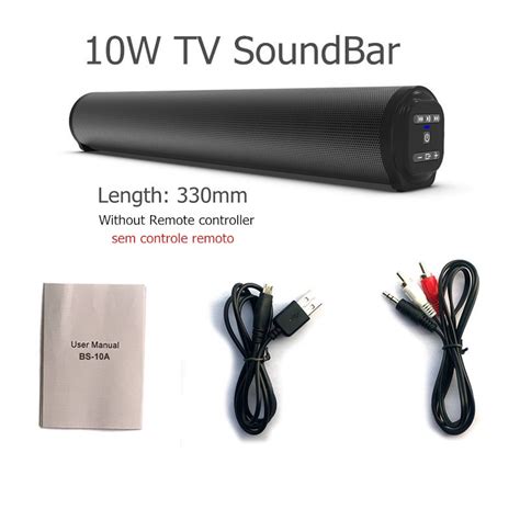 Potente Home Theater Tv Som Bar Speaker Fio Bluetooth Surround