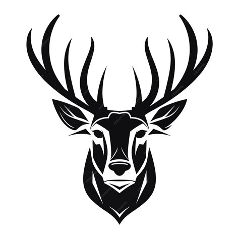 Premium Vector Deer Head Logo Vector Illustration Isolated On White