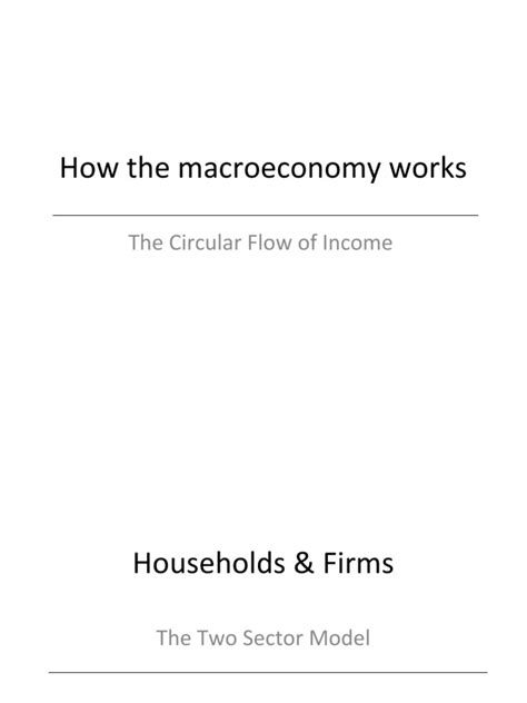 The Circular Flow Of Income Download Free Pdf Economies Money