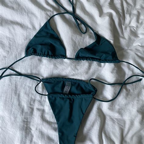 Cute Green Bikini NEVER WORN Bikini Summer Shein Depop
