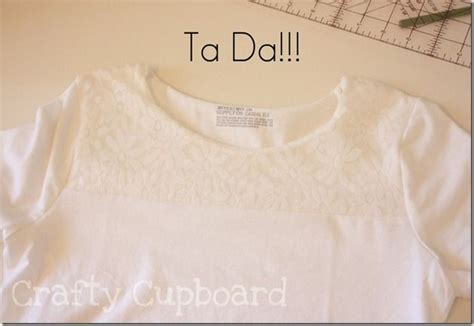 Lace T Shirt Refashion Tutorial