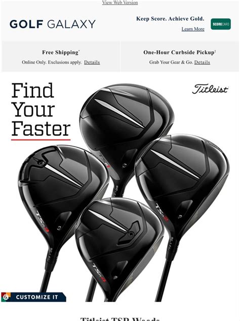 Golf Galaxy Find Your Faster With The Titleist TSR Drivers Hybrids