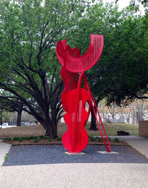 Sculpture Outside Of Art Building At Unt Outdoor Decor Mean Green Decor