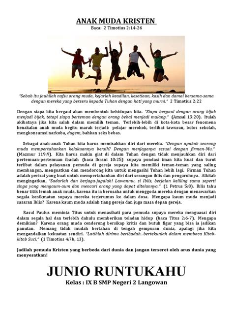 anak muda kristen