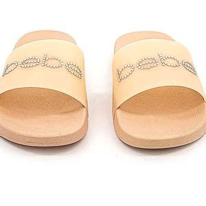 Bebe Shoes New Bebe Rhinestone Nude Slides Dahlia Y2k Sandals Shoes Sizes 7 8 9 Poshmark