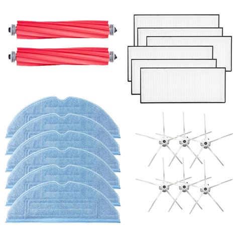 Roborock S7 Accessories Set White 2 X Main Brush 6 X Side Brush 6