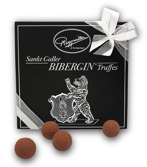 Sankt Galler Bibergin Truffes Confiserie Roggwiller St Gallen