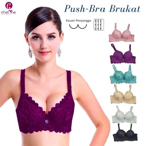 Jual Chelyne Bh Busa Tebal 2962 Push Up Full Brukat Full Cup Bra Dengan Kawat Penyangga 3640