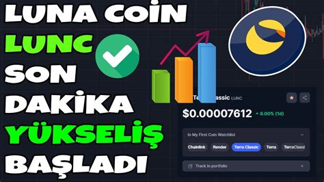 LUNA COİN LUNC YÜKSELİŞ BAŞLADI SON DAKİKA ACİL VİDEO lunc luna