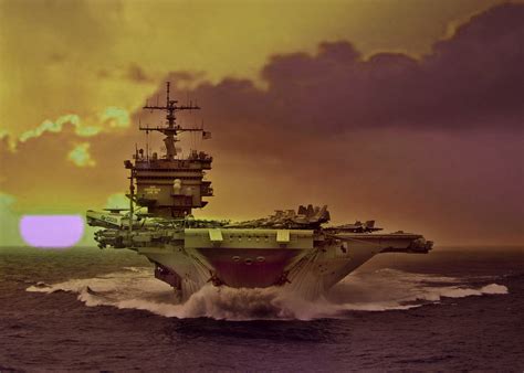 Gray Aircraft Carrier Aircraft Carrier Military Hd Wallpaper