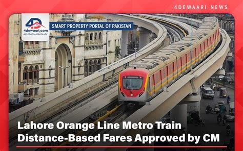 Lahore Orange Line Metro Train Distance-Based Fares Approved by CM