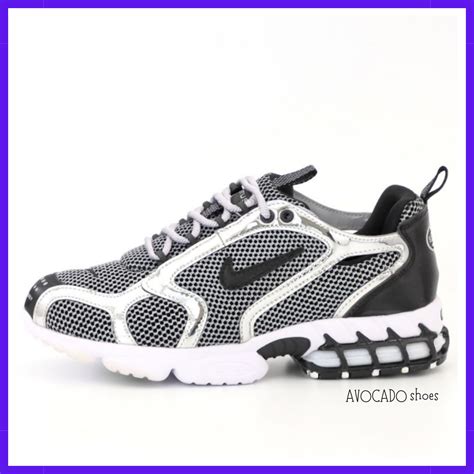 Кроссовки женские Nike x Stussy Zoom Spiridon Cage 2 gray / Найк Стусси ...