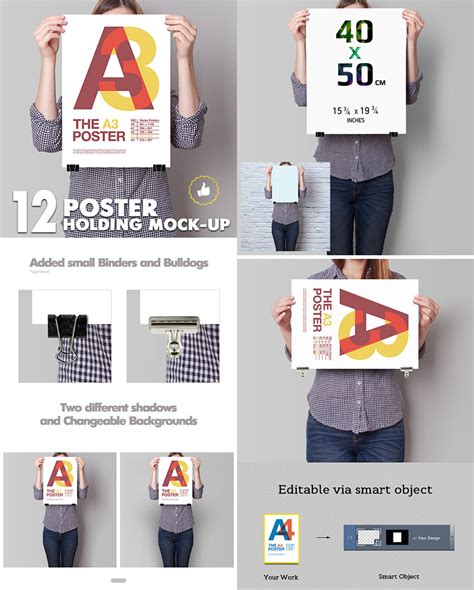 15 Photoshop Poster Mockup Templates For Your Creative Designs