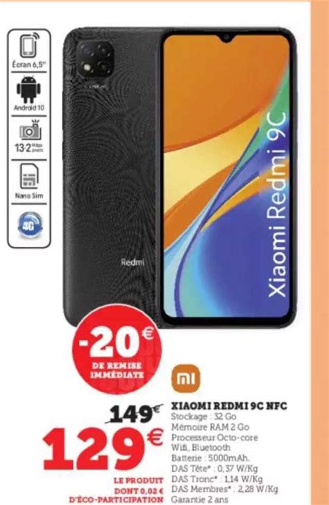 Promo Xiaomi Redmi 9c Nfc Chez Super U ICatalogue Fr