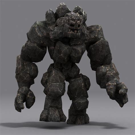 3drt Elemental Golems Mythical Creatures Art Fantasy Character