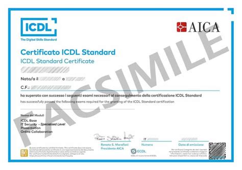 Corso Online Icdl Full Standard Skills Card Certificazione Aica