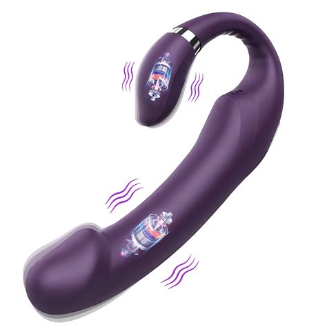 Vibrador doble para mujeres consolador lésbico Vagina punto G masaje de clítoris pezón