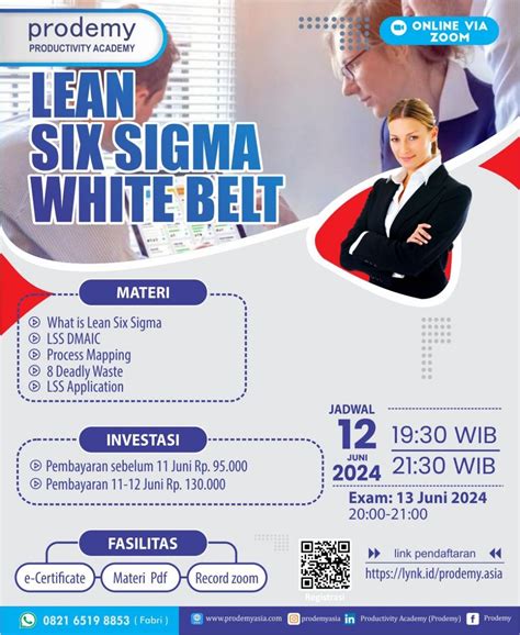 Productivity Academy Id On Linkedin Lean Six Sigma White Belt Batch 47