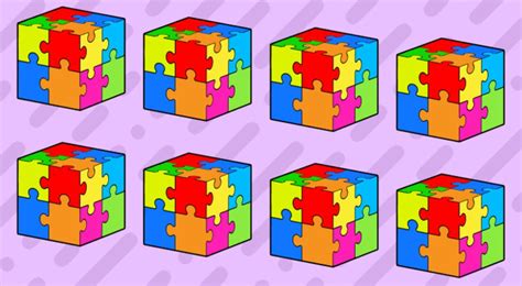 Reto Visual Solo Para Genios Ubica El Cubo Diferente En Segundos