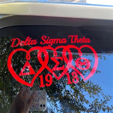 Delta Sigma Theta Decal Etsy