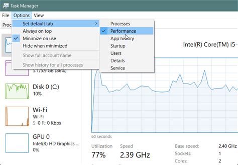 How To Make Windows 10 Task Manager Open To A Specific Tab