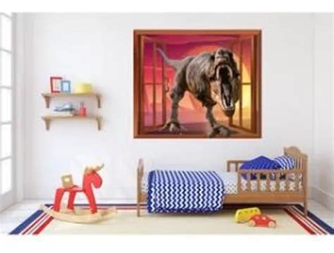 Adhesivo De Pared Mod Con Dise O De Dinosaurio Falso Mercadolibre