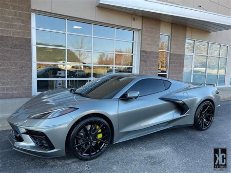 Chevrolet Corvette C8 Stingray Grey Savini SV F6 Wheel Wheel Front