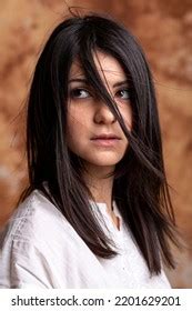 Portrait Beautiful Italian Brunette Girl On Stock Photo Shutterstock