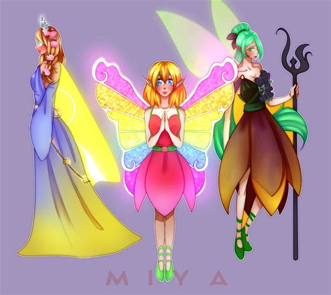 The Royal Fairies Barbie Fairytopia Au By Miyey On Deviantart