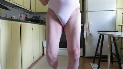 Sissy Bitch Poses In A Pink Spandex Woman S Leotard Gay Crossdresser Porn Xhamster