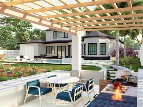 A backyard garden with a pool and landscape design for your area | Upwork