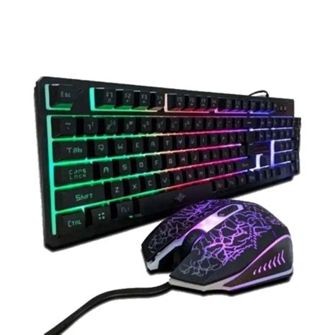 Kit Teclado Mouse Gamer Led Rgb Usb Para Jogos Pc K13 Submarino