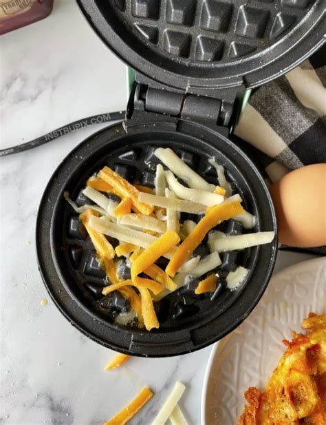 Crispy Cheesy Mini Waffle Maker Eggs Amazing