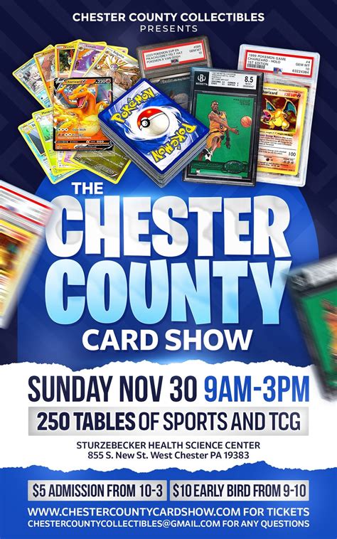 The Chester County Card Show, Sturzebecker Health Science Center - West