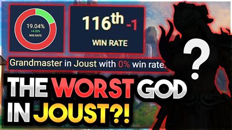 A Grandmaster Plays The Worst God In Joust Ranked Joust Smite Youtube